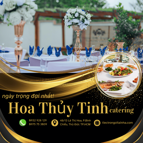 tiệc trọn gói hoa thuỷ tinh