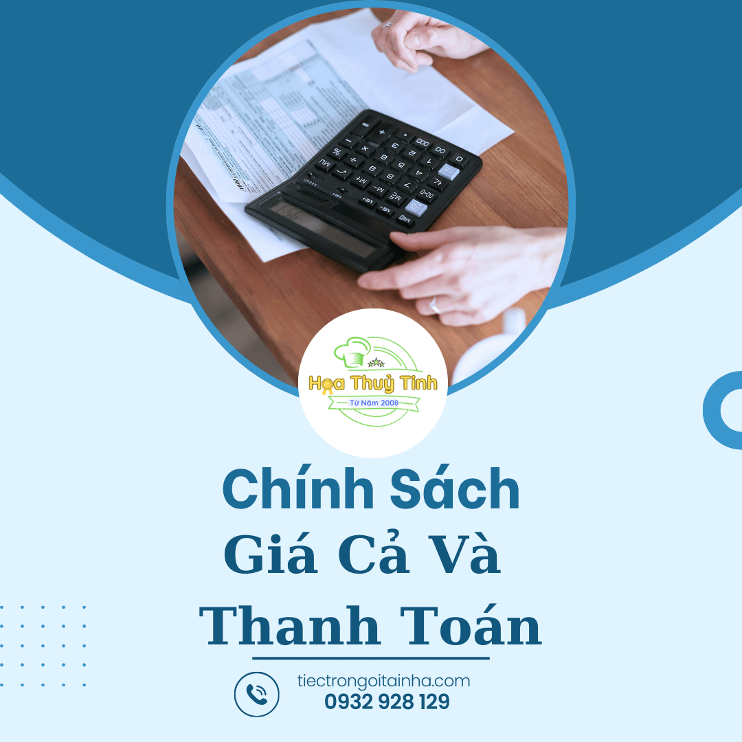 dịch vụ tiệc trọn gói hoa thuỷ tinh