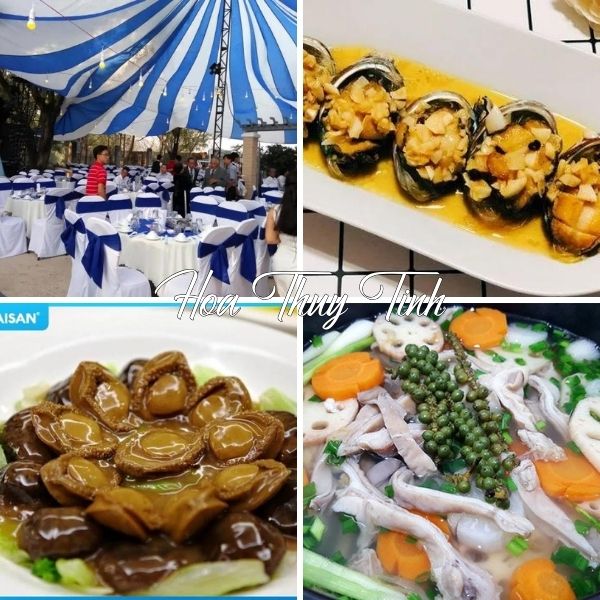 hoa thuỷ tinh catering