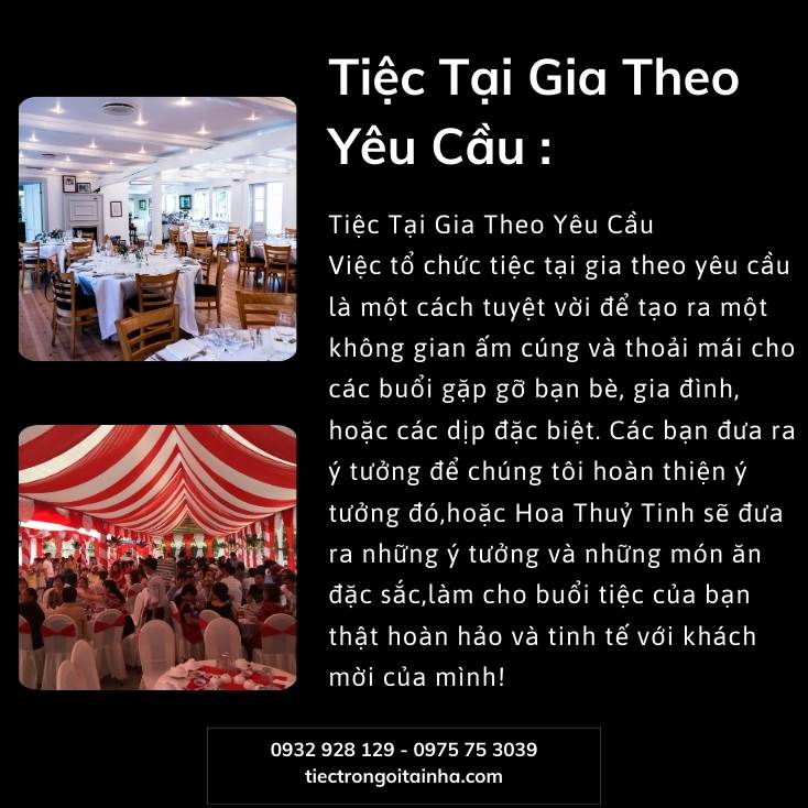 tiệc tại gia theo yêu cầu